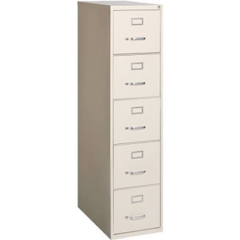 Image for Hirsh Putty 26.5 In. D 5-Drawer Letter Width Vertical File Cabinet from HD Supply