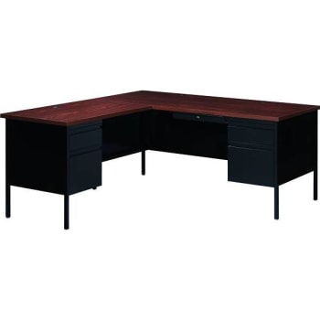 Image for Hirsh  72 In. X 66 In. L-Shaped Executive Desk 4-Drawer Left Return (Black Walnut) from HD Supply