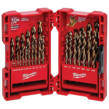Image for Milwaukee Cobalt Red Helix Drill Bit Set (For Drill Drivers) from HD Supply