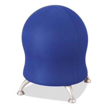Image for Safco Zenergy™ Ball Chair, Backless, 20" To 23" High, Blue Fabric Seat from HD Supply