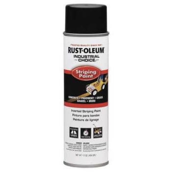 Image for Rust-Oleum 17 Oz. S1600 System Inverted Striping Spray Paint (Black) from HD Supply