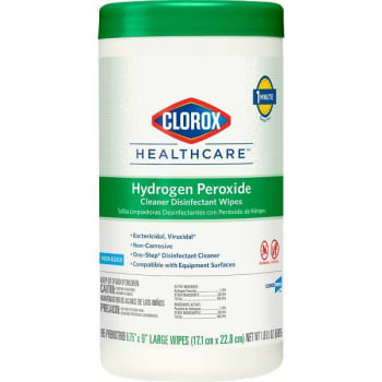 Image for Clorox Healthcare® Hydrogen Peroxide Cleaner Disinfectant Wipes, 95 Count Canister from HD Supply