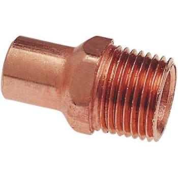 Image for 1/2 In. Wrot Copper Ftg X M Adapter (10-Pack) from HD Supply