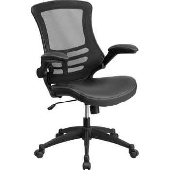Carnegy Avenue Faux Leather Swivel Office Chair (Black)