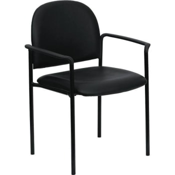 Image for Carnegy Avenue Vinyl Stackable Chair (Black) from HD Supply