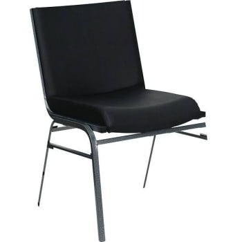 Image for Carnegy Avenue Vinyl Stackable Chair (Black) from HD Supply