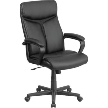 Carnegy Avenue Faux Leather Swivel Office Chair (Black)