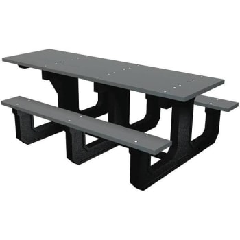 Image for Park Place 6 Ft. Gray ADA Recycled Plastic Picnic Table from HD Supply