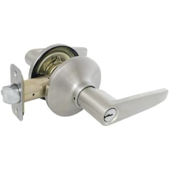 Image for Defiant Keyed Kw1 Keyway Entry Door Lever (Stainless Steel) from HD Supply
