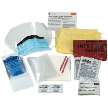 Image for First Aid Only Bloodborne Pathogen Single Use Spill Clean Up Kit from HD Supply