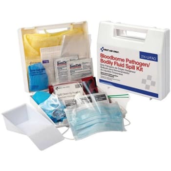 First Aid Only Bloodborne Pathogen Plastic Spill Clean Up Kit