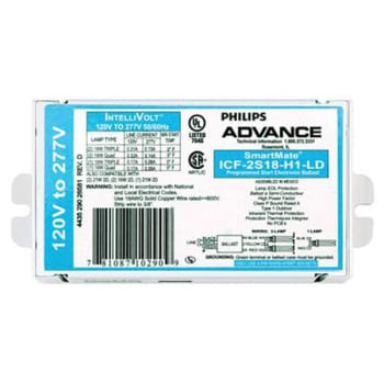 Image for Philips Advance Compact Fluorescent Ballast 2 Bulb Electronic 18w 120-277v from HD Supply