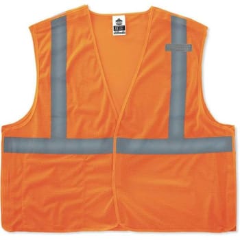 Image for Ergodyne Glowear Class 2 2xl-3xl Hi-Vis Type R Econo Breakaway Mesh Vest (Orange) from HD Supply