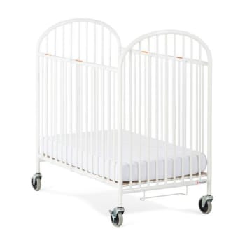 Image for Foundations Compact Pinnacle™ Folding Crib W/ Oversized Casters Foam Mattress from HD Supply