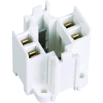 Image for Satco® Compact Fluorescent Bulb Holder, Screw-Down, 4-Pin, Package Of 4 from HD Supply