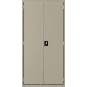 Image for Hirsh 36 In. X 72 In. X 18 In. Steel 5-Shelf Janitorial Free-Standing Cabinet (Putty) from HD Supply