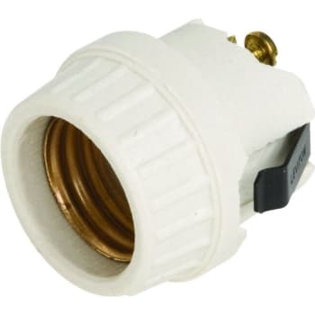 Image for Satco® Medium Base Socket Snap-In Porecelin Ivory Pack Of 6 from HD Supply