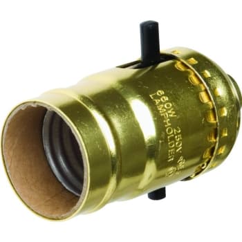 Image for Satco® Medium Base Socket Push-Through Brass Pack Of 4 from HD Supply