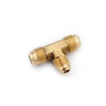 Image for Anderson Metals 1/2 in. x 3/8 in. x 1/2 in. Flare Brass Tee (10-Pack) from HD Supply