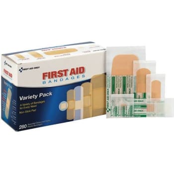 Image for First Aid Only Assorted Adhesive Plastic Bandages (280-Pack) from HD Supply
