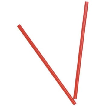 Dixie 7.75 In. Wrapped Giant Red Disposable Plastic Straws (24-Case)