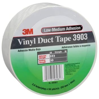 3M 2 In. X 50 Yd. Vinyl Duct Tape (White)