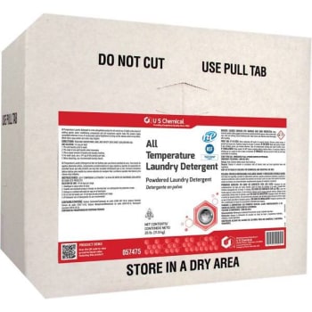 Image for Us Chemical 25 Lb. All Temperature Non-Phosphate Powdered Laundry Detergent Box from HD Supply