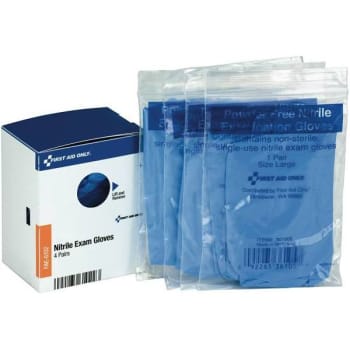 Image for First Aid Only Nitrile Exam Gloves Refill (8-Pack) from HD Supply