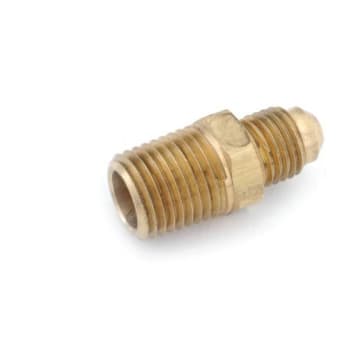Image for Anderson Metals 1/2 in. Flare x 3/8 in. Brass MIP Extra Heavy HEX Long Thread Adapter (10-Pack) from HD Supply
