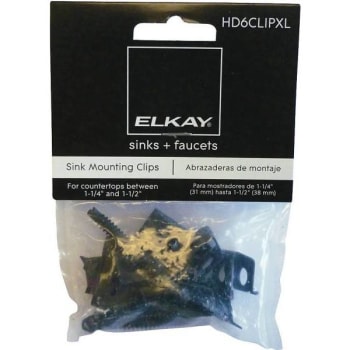 Image for Elkay Heavy-Duty Extra-Long Clips And Screws (6-Pack) from HD Supply