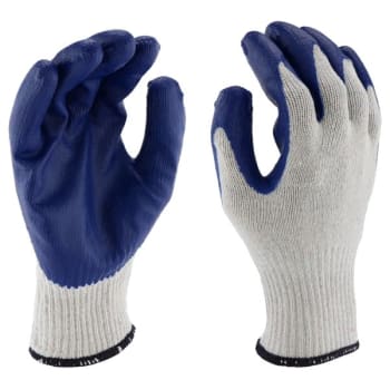 Radnor 7 Gauge Rubber Palm Coated Cotton/Polyester String Knit Glove, 12 Pair