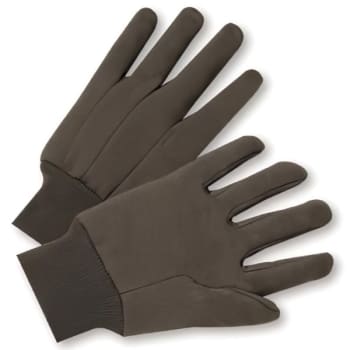 Image for Radnor Ladies 10oz Brown Premium 100% Cotton Jersey Glove W/ Knit Wrist, 12 Pair from HD Supply
