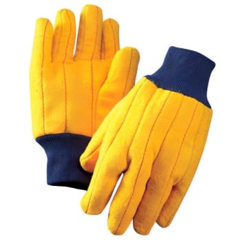 Radnor 18Oz Yellow Standard Clute Cut General-Purpose Glove W/Knit Wrist, 6 Pair