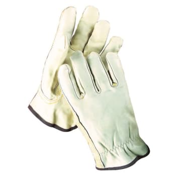 Radnor Medium Grain Cowhide Unlined Drivers Gloves With Slip-On Cuff, 2 Pair
