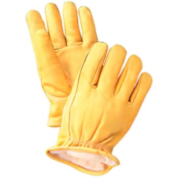 Image for Radnor Small Yellow Deerskin Thinsulate Lined Cold Weather Gloves, 1 Pair from HD Supply