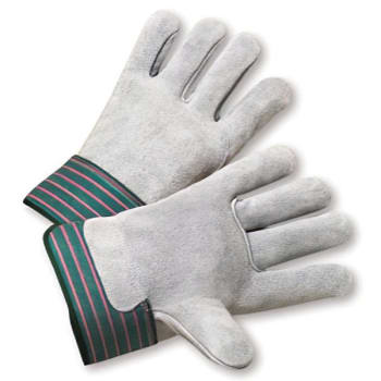 Image for Radnor L Shoulder Split Leather Palm Glove W/Leather Back/Safety Cuff, 4 Pair from HD Supply