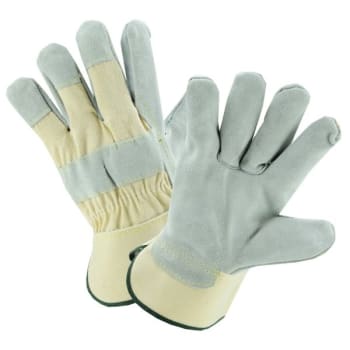 Image for Radnor XL Split Leather Palm Glove With Canvas Back And Safety Cuff, 2 Pair from HD Supply