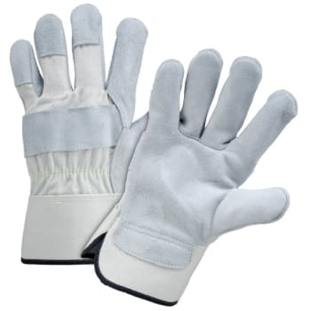 Image for Radnor XL Split Leather Palm Glove W/ Canvas Duck Back And Safety Cuff, 2 Pair from HD Supply