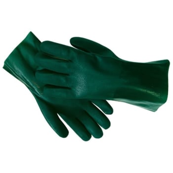 Image for Radnor Large Sandpaper Grip PVC Chemical Resistant Glove W/Jersey Lining, 6 Pair from HD Supply