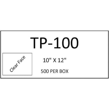 Image for 10 In. X 12 In. Clear Packing List Envelope from HD Supply