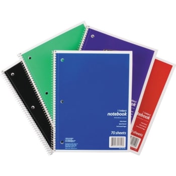 Image for Office Depot® Wirebound Notebook, Assorted Colors, Package Of 6 from HD Supply