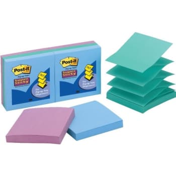 Image for Post-It® Pop-Up Notes, Tropic Breeze Series, 3" x 3", Package Of 6 Pads from HD Supply