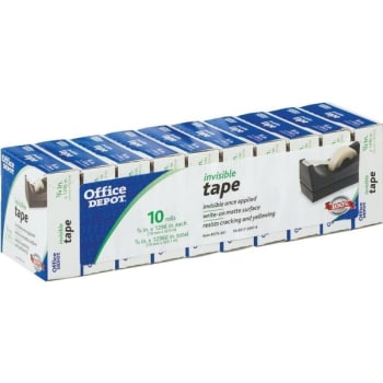 Image for Office Depot® Brand Invisible Tape, 3/4" x 1,000", Package Of 10 Rolls from HD Supply