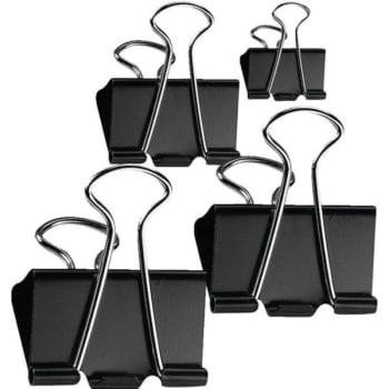 Image for Office Depot® Brand Binder Clips, 1-1/4", Black, Box Of 12 from HD Supply