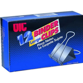 Image for Office Depot® Binder Clips, Mini, 9/16", Black, Box Of 12 from HD Supply