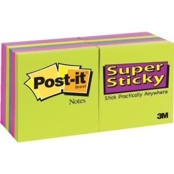 Image for Post-It® Notes, Rio De Janeiro Collection, Super Sticky, Package Of 12 Pads from HD Supply