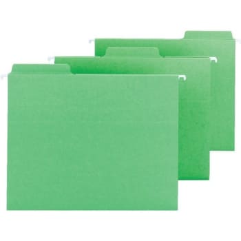 Smead Fastab Hanging Folders, Letter Size, Green, Box Of 20