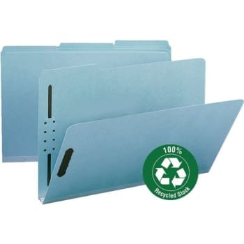 Smead Pressboard Legal Folder, Blue, Box Of 25