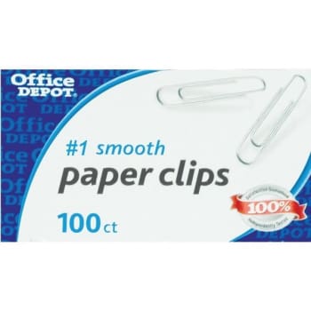 Image for Office Depot® Brand No. 1 Regular Paper Clip, Box Of 100 from HD Supply