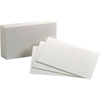Oxford™ Brand Index Cards, Ruled, 3" x 5", White, Pack Of 100